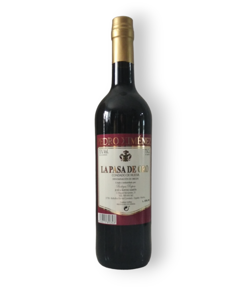 Pedro Ximénez La Pasa de Oro Condado de Huelva D.O. Bodegas Raposo - Botella 75cl.